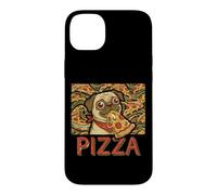 Funny Pug Dog Eating PIZZA Slice Food Lover Case for iPhone 14 Plus
