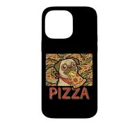 Funny Pug Dog Eating PIZZA Slice Food Lover Case for iPhone 14 Pro Max