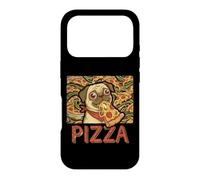 Funny Pug Dog Eating PIZZA Slice Food Lover Case for iPhone 17 Pro