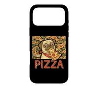 Funny Pug Dog Eating PIZZA Slice Food Lover Case for iPhone 17 Pro Max