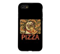 Funny Pug Dog Eating PIZZA Slice Food Lover Case for iPhone SE (2020) / 7/8