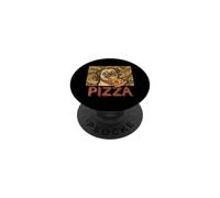 Funny Pug Dog Eating PIZZA Slice Food Lover PopSockets Adhesive PopGrip