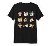 Funny Pug Dog Groomer Pet Grooming Lover Cute Premium T-Shirt