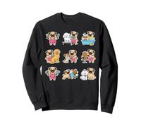 Funny Pug Dog Groomer Pet Grooming Lover Cute Sweatshirt