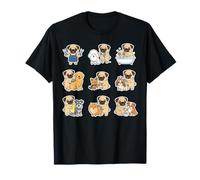 Funny Pug Dog Groomer Pet Grooming Lover Cute T-Shirt