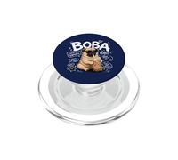 Funny Pug Drinking Boba Tea Cute Dog Bubble Milk Tea Graphic PopSockets PopGrip for MagSafe