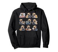 Funny Pug EMT Paramedic First Responder Dog Lover Pullover Hoodie