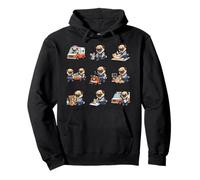 Funny Pug EMT Paramedic First Responder Dog Lover Pullover Hoodie