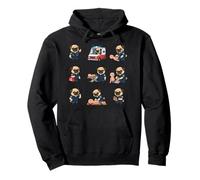 Funny Pug EMT Paramedic First Responder Dog Lover Pullover Hoodie