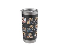 Funny Pug EMT Paramedic First Responder Dog Lover Stainless Steel Insulated Tumbler