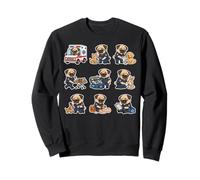 Funny Pug EMT Paramedic First Responder Dog Lover Sweatshirt