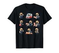 Funny Pug EMT Paramedic First Responder Dog Lover T-Shirt