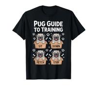 Funny Pug Guide to Training Dog Obedience Trainer T-Shirt