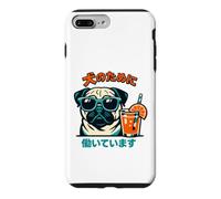 Funny Pug Lover Japanese I Work For My Dog Case for iPhone 7 Plus/8 Plus