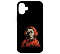 Funny Pug Lovers Dog Astronaut In The Space Case for iPhone 16 Plus