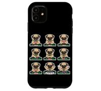 Funny Pug Playing Poker Card Game Dog Lover Cute Case for iPhone 11