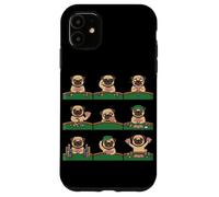 Funny Pug Playing Poker Card Game Dog Lover Cute Case for iPhone 11
