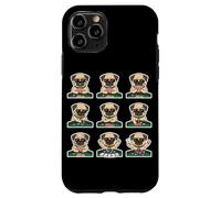 Funny Pug Playing Poker Card Game Dog Lover Cute Case for iPhone 11 Pro