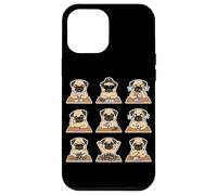 Funny Pug Playing Poker Card Game Dog Lover Cute Case for iPhone 12 Pro Max