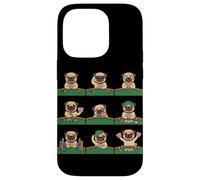 Funny Pug Playing Poker Card Game Dog Lover Cute Case for iPhone 14 Pro