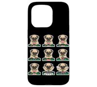 Funny Pug Playing Poker Card Game Dog Lover Cute Case for iPhone 15 Pro