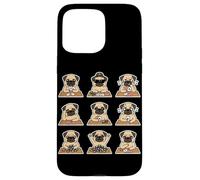 Funny Pug Playing Poker Card Game Dog Lover Cute Case for iPhone 15 Pro Max