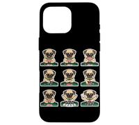 Funny Pug Playing Poker Card Game Dog Lover Cute Case for iPhone 16 Pro Max