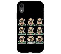Funny Pug Playing Poker Card Game Dog Lover Cute Case for iPhone XR
