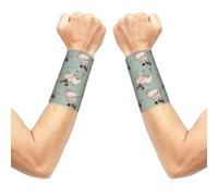 Funny Pug Puppy Dog Stretch Wrist Support Wristband, Breathable Sports Wrist Wrap, Elastic Wristbands For Basketball Tennis Gym