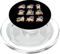 Funny Pug Running Marathon Jogger Dog Lover Cute PopSockets PopGrip for MagSafe