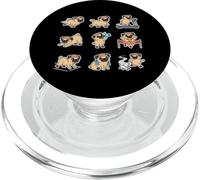 Funny Pug Running Marathon Jogger Dog Lover Cute PopSockets PopGrip for MagSafe