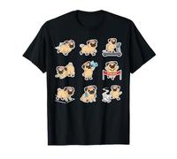 Funny Pug Running Marathon Jogger Dog Lover Cute T-Shirt