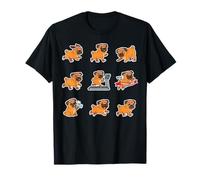 Funny Pug Running Marathon Jogger Dog Lover Cute T-Shirt