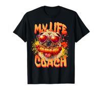 Funny Pug s Dog Life Coach s Cute Greedy Pug T-Shirt