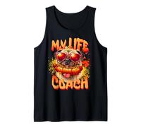 Funny Pug s Dog Life Coach s Cute Greedy Pug Tank Top