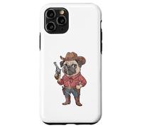 Funny Pug Sheriff Cowboy Design Case for iPhone 11 Pro