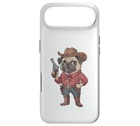 Funny Pug Sheriff Cowboy Design Case for iPhone Air