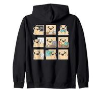 Funny Pug Teacher ABC Story Teach A Plus Class Zip Hoodie