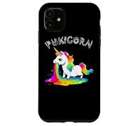 Funny Pukicorn Puke Unicorn Hurl Barf Unicorns Rainbow Vomit Case for iPhone 11