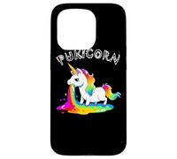 Funny Pukicorn Puke Unicorn Hurl Barf Unicorns Rainbow Vomit Case for iPhone 15 Pro