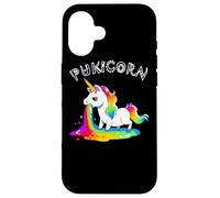 Funny Pukicorn Puke Unicorn Hurl Barf Unicorns Rainbow Vomit Case for iPhone 16