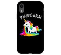 Funny Pukicorn Puke Unicorn Hurl Barf Unicorns Rainbow Vomit Case for iPhone XR
