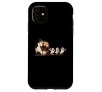 Funny Pumpkin Chasing Ghosts Halloween Soccer Mom Case for iPhone 11