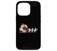 Funny Pumpkin Chasing Ghosts Halloween Soccer Mom Case for iPhone 13 Pro