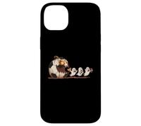 Funny Pumpkin Chasing Ghosts Halloween Soccer Mom Case for iPhone 14 Plus