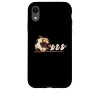 Funny Pumpkin Chasing Ghosts Halloween Soccer Mom Case for iPhone XR