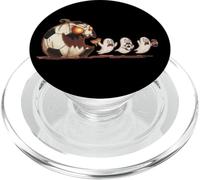 Funny Pumpkin Chasing Ghosts Halloween Soccer Mom PopSockets PopGrip for MagSafe