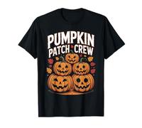 Funny Pumpkin Patch Crew Fall Autumn Vibes Thanksgiving T-Shirt