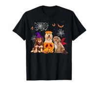 Funny Pumpkin Witch Cockapoo Matching Dog Halloween Gifts T-Shirt