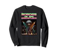 Funny Pun Murder on the Dance Floor Crows Disco Dancing Sweatshirt